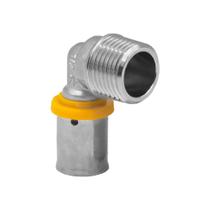 Cotovelo Pex Multicamadas 16mm X 1/2' Macho Gás Druck Cotovelo Pex Multicamadas 16mm X 1/2' Macho Gás Druck