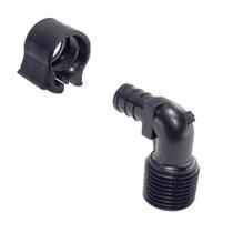 Cotovelo PEXLOCK 30803 Masculino 1/2 x 1/2 MPT Preto