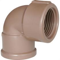 Cotovelo Plastilit Lr 1/2 X 1/2 Marrom - Kit C/50 Unidades