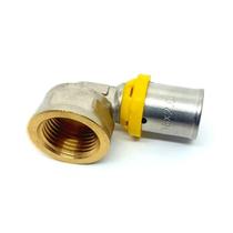 Cotovelo sigas femea p/ gas 16mm x 1/2 prensar