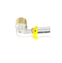 Cotovelo sigas macho p/ gas 16mm x 1/2 prensar Cotovelo sigas macho p/ gas 16mm x 1/2 prensar