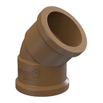 Cotovelo Tigre Ll K 1.1/2 X 45 Marrom . / Kit C/ 15 Unidades