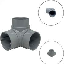 Cotovelo Triplo Fixo Aluminio 2 Pol Guarda Corpo Corrimão