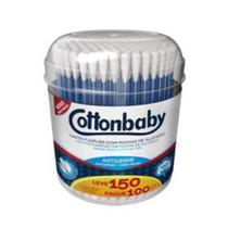 Cottonbaby Azul Hastes Flexíveis Pote C/150