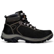 Coturno Adventure Bota Couro Masculina Cano Médio Atacador Solado Tratorado Borracha Antiderrapante Coturno Adventure Bota Couro Masculina Cano Médio Atacador Solado Tratorado Borracha Antiderrapante