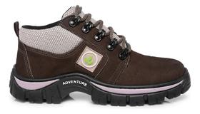 Coturno Adventure Couro Feminina Epi C.a Solado Coturno Adventure Couro Feminina Epi C.a Solado