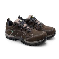 Coturno Adventure Masculino Couro Conforto Cano Curto Trilha