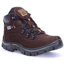 Coturno Adventure Tênis Couro Legitimo Bota Masculino Marrom Tamanhos Especiais Ketter Boots
