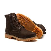 Coturno Boot Adventure Gui Couro Nobuck Café