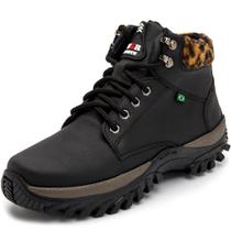 Coturno Bota Adventure Feminino Cano Curto Trilha Super Conforto