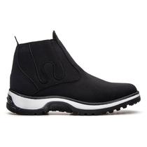 Coturno Bota Botinha Masculina Texana Calce Facil Rodeio