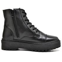 Coturno bota estilo blogueira tratorado linda Coturno bota estilo blogueira tratorado linda