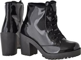 Coturno Bota Feminina Tratorada Crshoes VERNIZ 1700