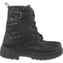 Coturno Bota Infantil Feminino Meninas Casual Cano Curto