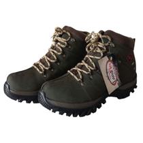 Coturno Bota Masculino Adventure Casual Adulto e Infantil Sola Tratorada Antiderapante