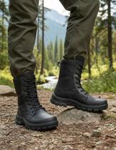 Coturno Bota Masculino Botina Militar Tatico Cano Alto Militar Policia Tratorado