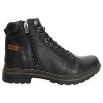 Coturno Bota Masculino Freeway Absolut X Horse Zíper Lateral Couro 7103