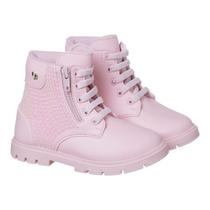 Coturno Bota menina Rosa Inverno Camin Casual