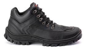 Coturno Bota Motociclista Cano Baixo Adventure Preto