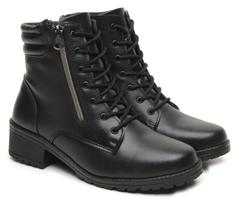 Coturno Bota Salto Baixo Cano Curto Ziper Cuturno Preto Café Coturno Bota Salto Baixo Cano Curto Ziper Cuturno Preto Café