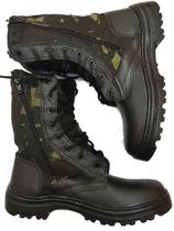 Coturno Camuflado Zíper