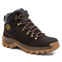 Coturno Cano Médio Couro Legítimo Masculino Adventure Coturno Cano Médio Couro Legítimo Masculino Adventure