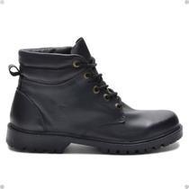 Coturno Casual Em Couro Calçado Masculino Cla-Cle Coturno Casual Em Couro Calçado Masculino Cla-Cle