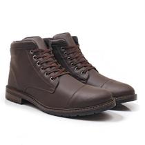 Coturno Casual Masculino Cano Médio Trilha Conforto