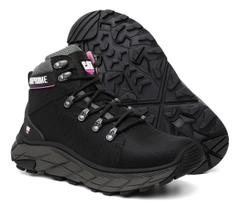 Coturno Catpriime Air Soft Camuflado Impermeável Resistente Biqueira Preta Rosa