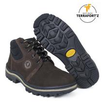 Coturno Couro Marrom Nobuck Cód: 980 - Terrafort'z Coturno Couro Marrom Nobuck Cód: 980 - Terrafort'z