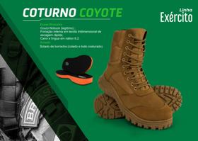 Coturno Coyote Padrão Rue Com Zíper Novo Modelo