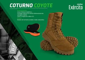 Coturno Coyote Price Com Zíper + Palmilha Salto Padrão E.B. Coturno Coyote Price Com Zíper + Palmilha Salto Padrão E.B.