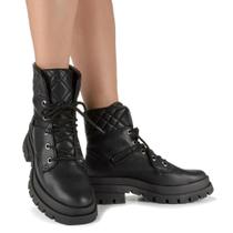 Coturno Dakota Feminino Preto Ref:G5701