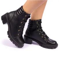 coturno de cadarço.estloso e confortavel coturno de cadarço.estloso e confortavel