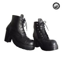 Coturno feminino 5021 b com salto