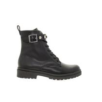 Coturno Feminino Bota Beira Rio Tratorado Cadarço Zíper 9093.102