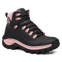 Coturno Feminino Bota de Couro Legítimo Trilha Confortável Estiloso Com C.A - Via Livre Boots