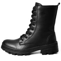 Coturno Feminino Bota Tratorada Blogueira Cano Médio Venan 700