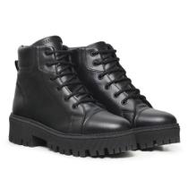 Coturno Feminino Bota Tratorado Cano Baixo Improvizzo