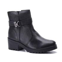 Coturno Feminino Bottero Couro Com Fivela - Preto - 37