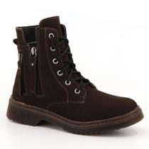 Coturno Feminino Couro Elegante Estilo Conforto Macio