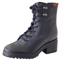 Coturno Feminino Couro Palmilha Macia Estilo Urbano Bottero