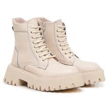 Coturno Feminino Jade Off-white