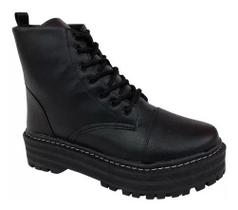 Coturno Feminino Lolla Maria Tratorado Ziper Oferta