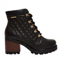 Coturno Feminino Pegada Tratorado Em Couro 281308 Coturno Feminino Pegada Tratorado Em Couro 281308