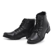 Coturno Feminino tornozelo salto baixo sintético moda clássico Coturno Feminino tornozelo salto baixo sintético moda clássico