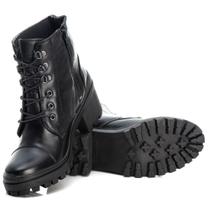 Coturno Feminino Tratotado Em Couro