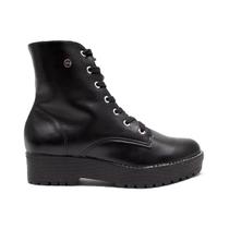 Coturno Feminino Via Marte Flat Anabela Tendência Moda 23-602