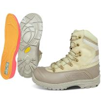 Coturno Force Pró Emborrachado Areia Antiderrapante Confortável Tamanho: 40Cor:Areia