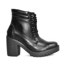 Coturno Godiva Cano Curto Salto Grosso Feminino Preto